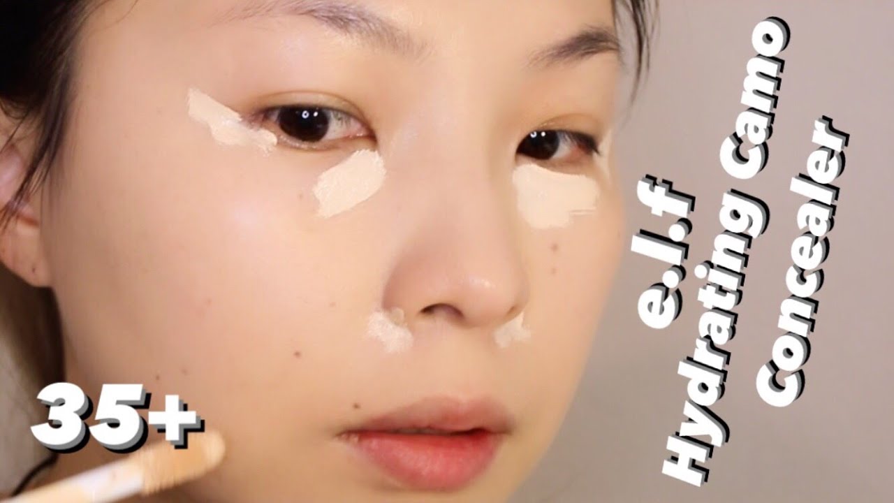 E.l.f Hydrating Camo Concealer Dry Skin Review Swatches/Wear Test|Tess Chung