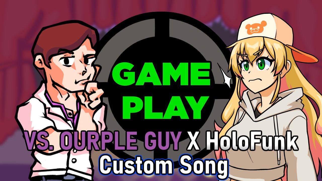 Friday Night Funkin': VS OURPLE GUY X HoloFunk - Game Play (Custom Song)