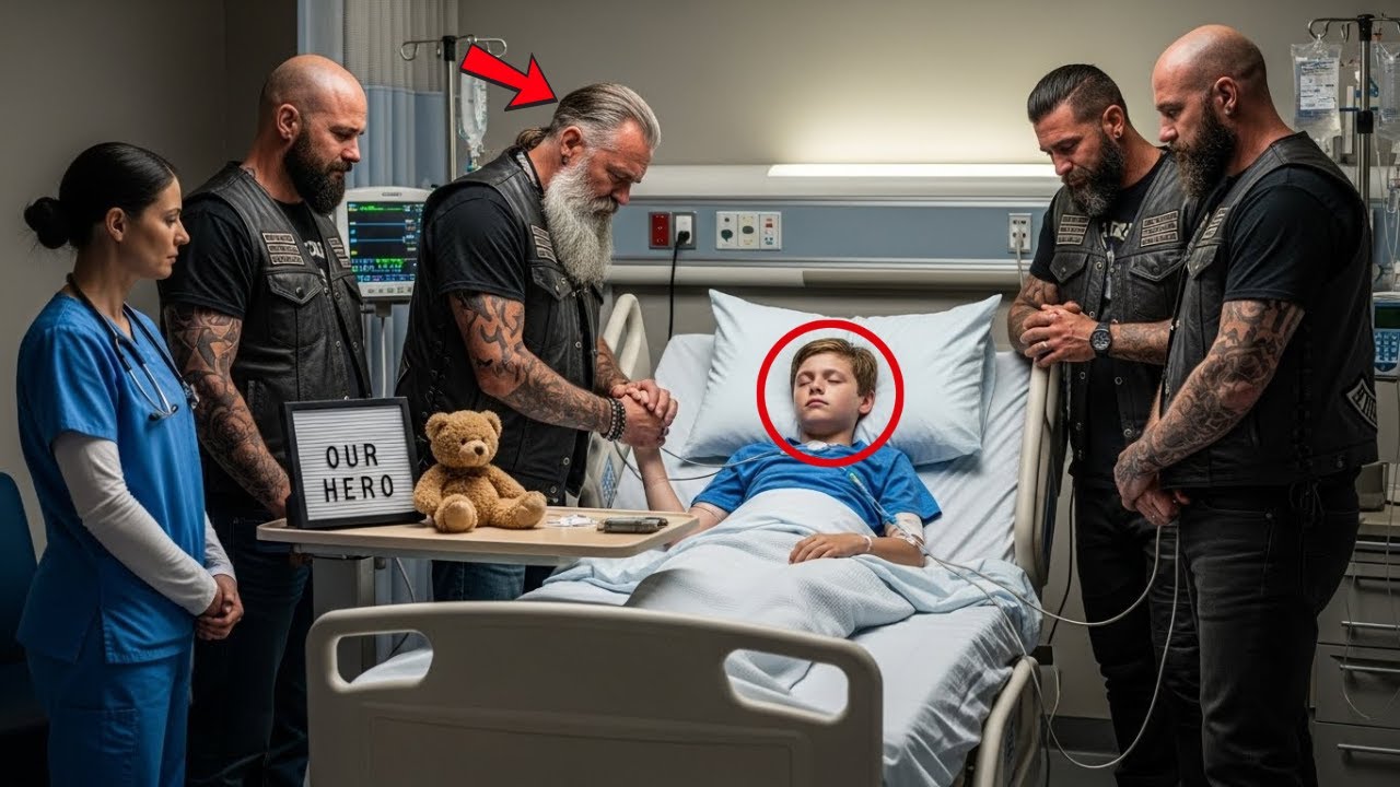 Homeless boy Was Left in a Coma Saving a Biker’s daughter — What Hells Angels Did next shocked the
