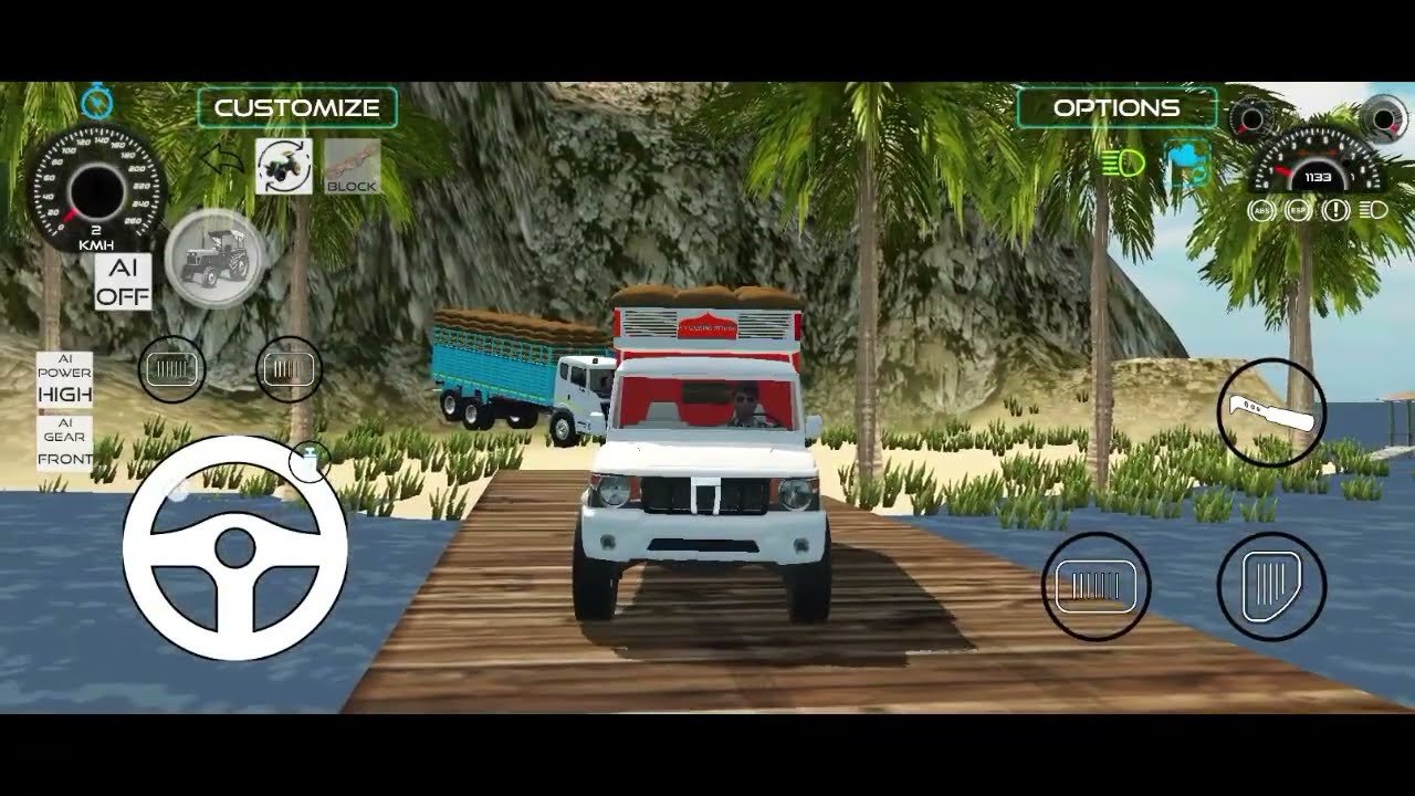 🎮Track chaleg bori🚚🔥 | Realistic Vehicles Simulation Gameplay#bolero#pikup#Dumpar#bori saplay 