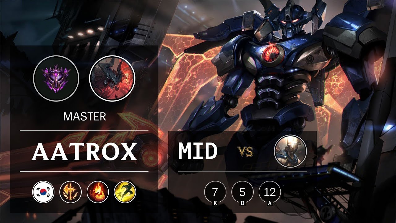 Aatrox Mid vs Pantheon - KR Master Patch 10.2