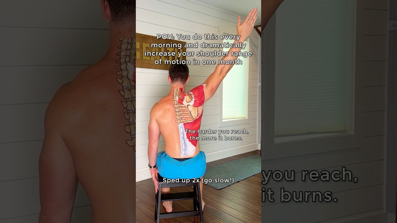 Shoulder CARs exercise for improved mobility, strengthening and pain relief #shorts #shoulder