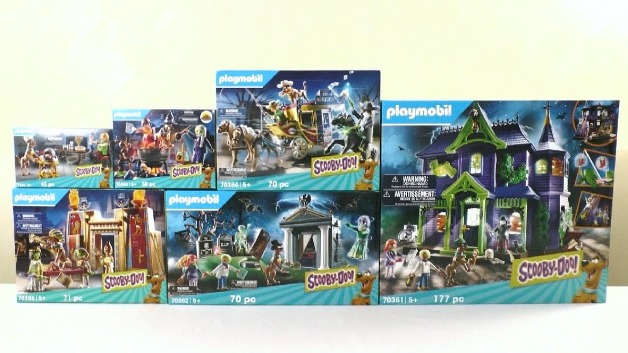 Unboxing Playmobil : Scooby-Doo et la maison hantée (2020) – 70361, 70362, 70363... 70366