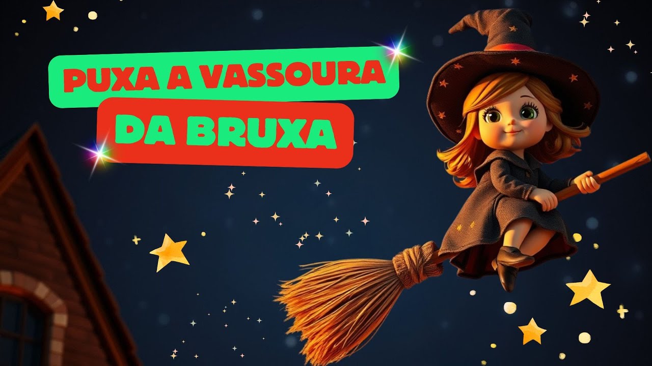 Puxa A Vassoura Da Bruxa | Desenho Animado | Música Infantil - Halloween