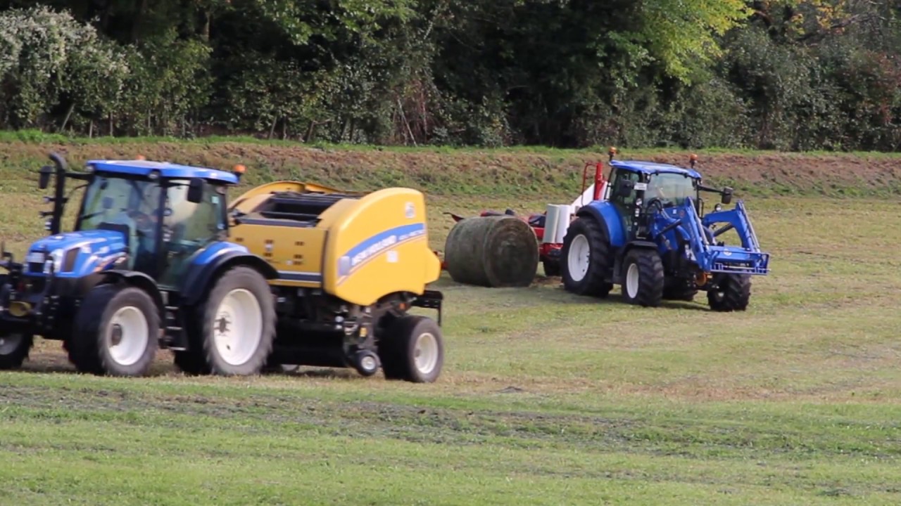 Siloballen wickeln mit dem Ballenwickler  / Wrapping bales with the bale wrapper