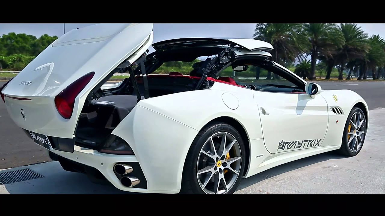 Ferrari California Brutal F1 w/ ARMYTRIX Decat Titanium Exhaust - REVS & ACCELERATIONS!