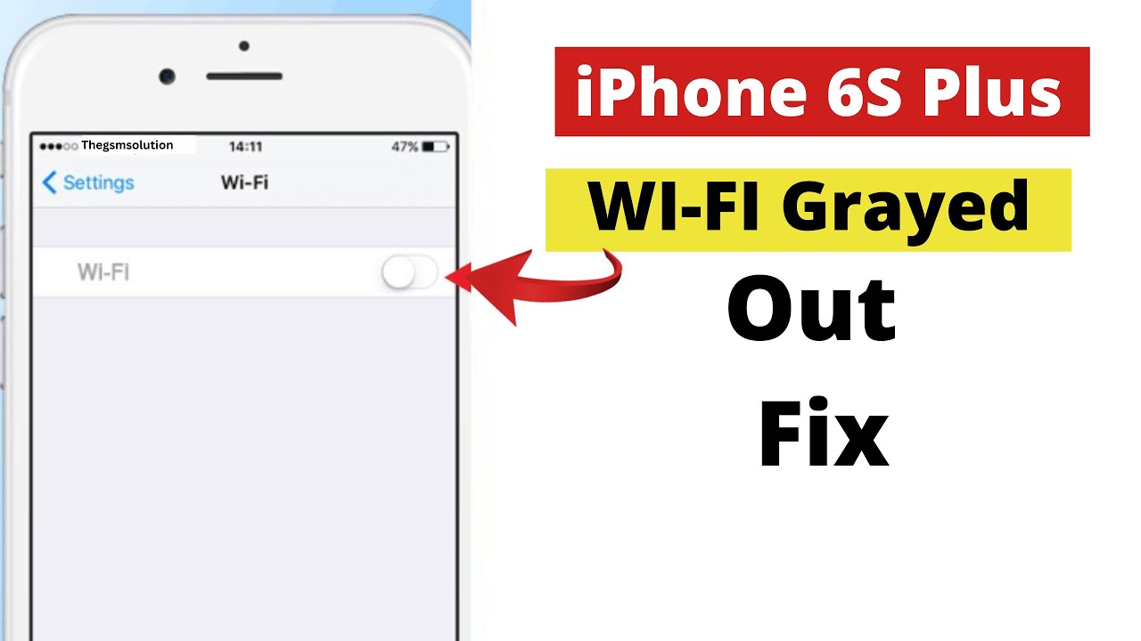 iPhone 6S, 6S Plus: WIFI отключен! Исправлена ​​проблема с включением Wi-Fi на iPhone 6S, 6S Plus.