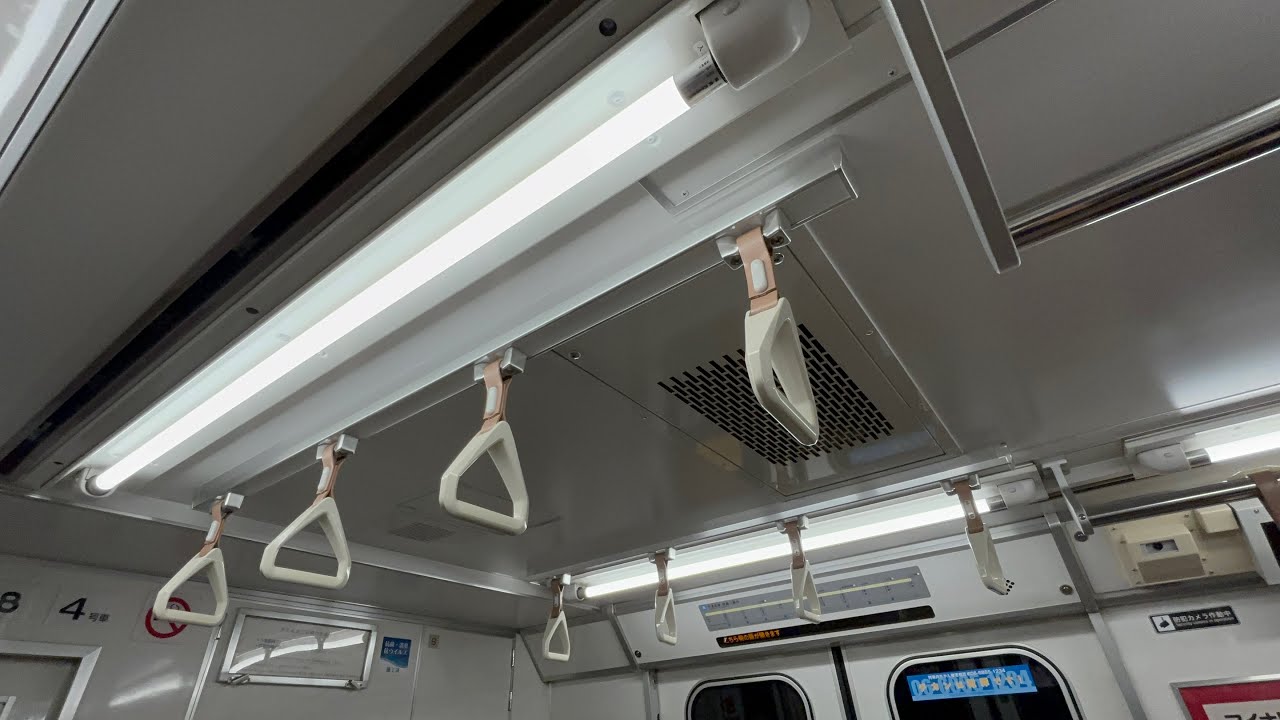 今里筋線8108Fで車内防犯カメラが設置完了！今里駅から太子橋今市駅までの車内の様子を観察！