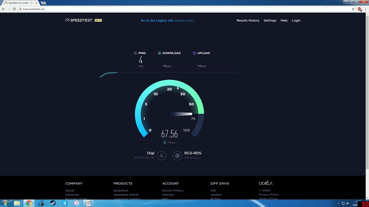Cum testam viteza de internet ?