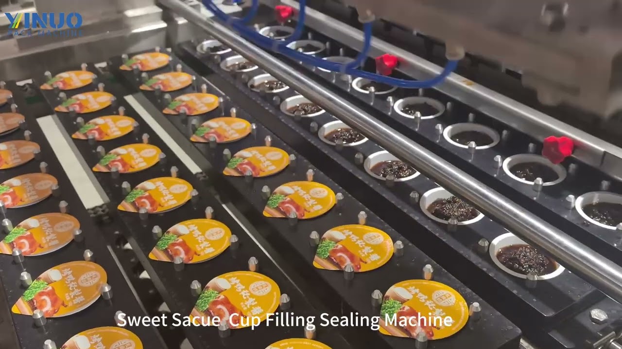 Sweet Sauce Cup Packing Machine Automatic Cup Filling Sealing Machine