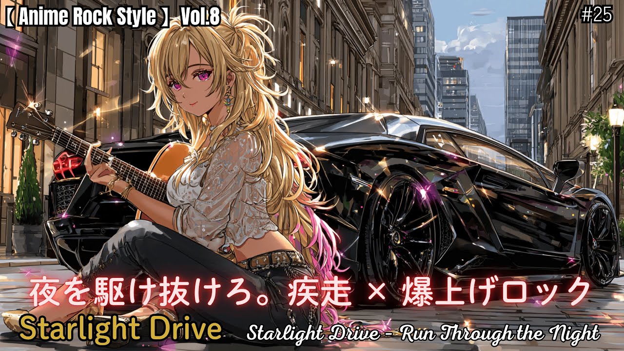 ⚡ Night Drive Anime Rock | Japanese Female Vocals｜Anime Rock Style Vol.8