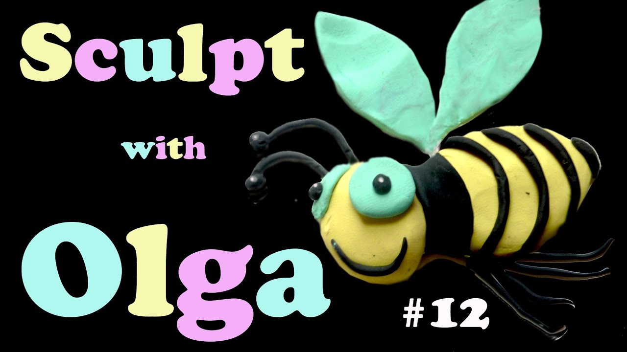 #5 Sculpt a Bee. Preschool Clay Modeling. Пластилин для дошкольников. Искусство в детском саду.