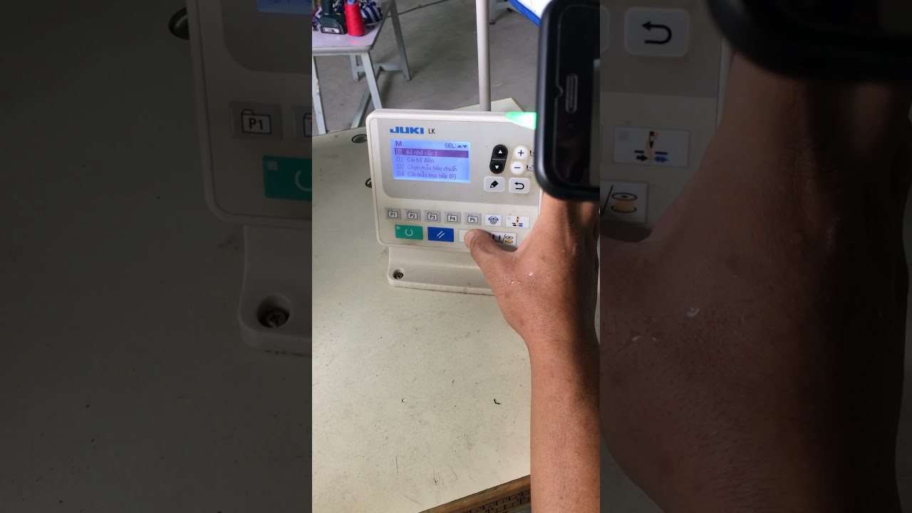 Reset máy nút máy bọ juki