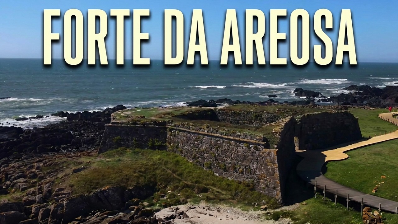 Forte da Areosa – Ein historisches Küstenfort in Portugal. Drohnenaufnahmen in 4K.