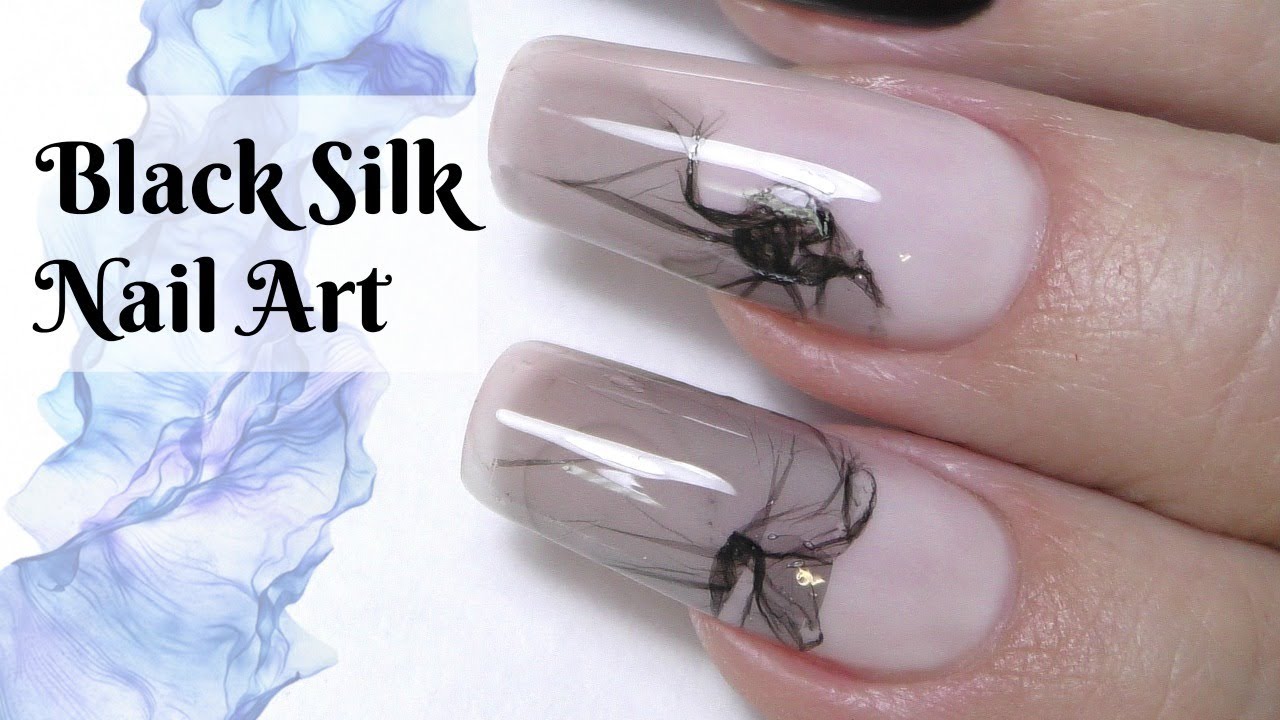 The Easiest Nail Art Design Ever 🖤Water Veils