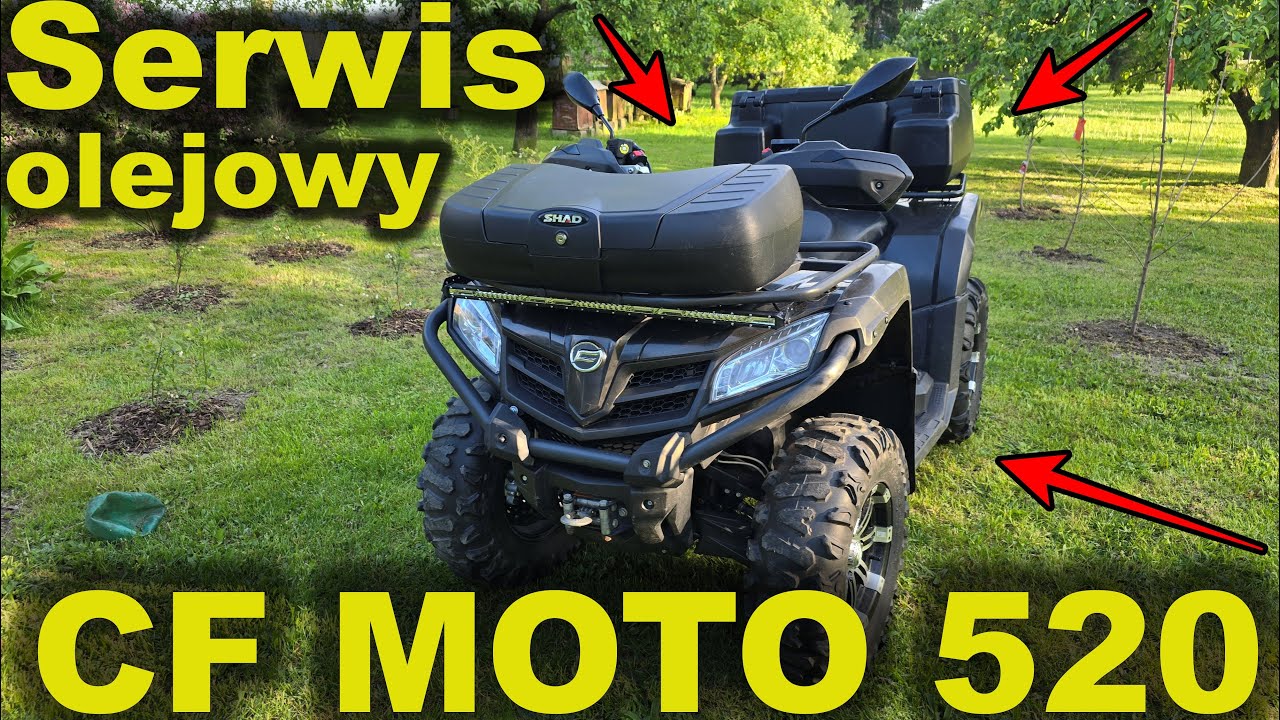 Serwis olejowy CF MOTO 520 | Pokazuje wszystkie punkty serwisowe | Zrób sam przegląd swojego Quada!
