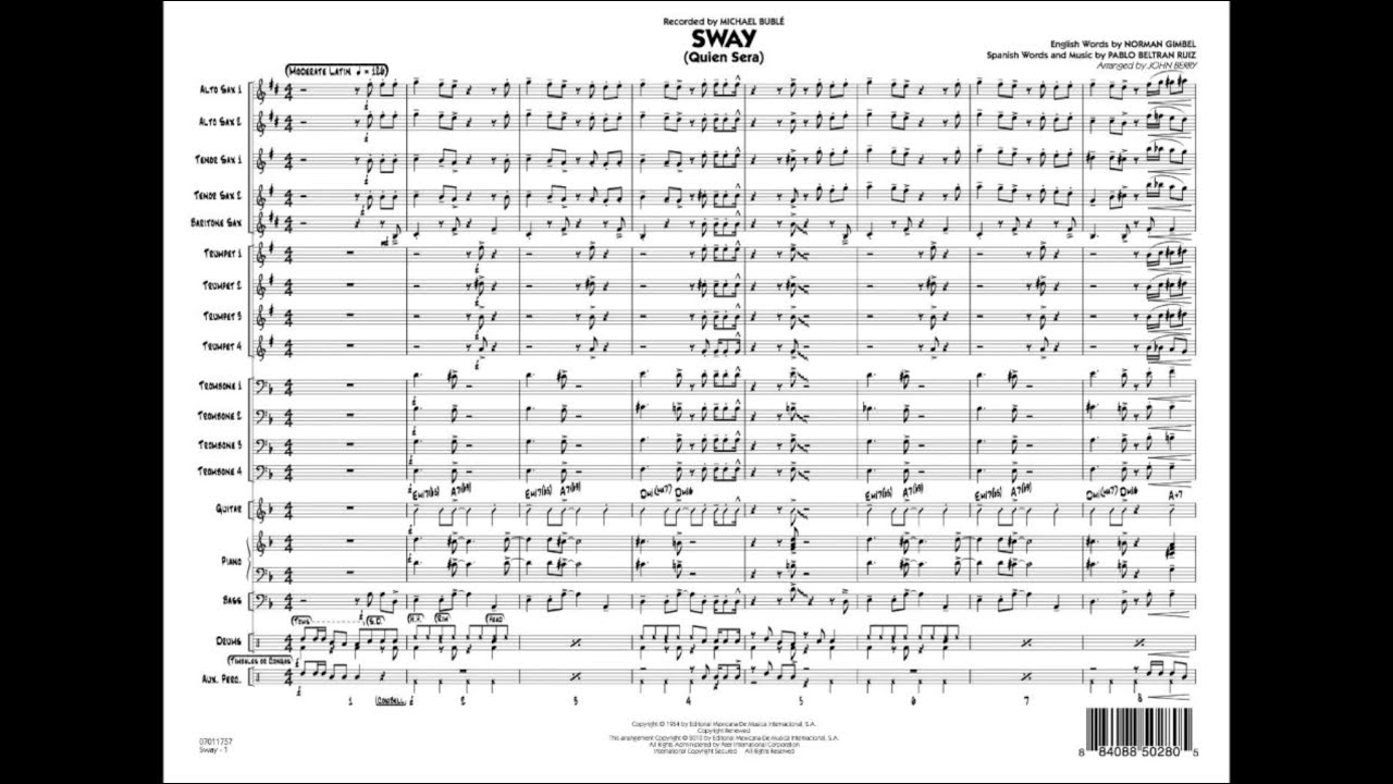 Sway (Quien Será) arranged by John Berry