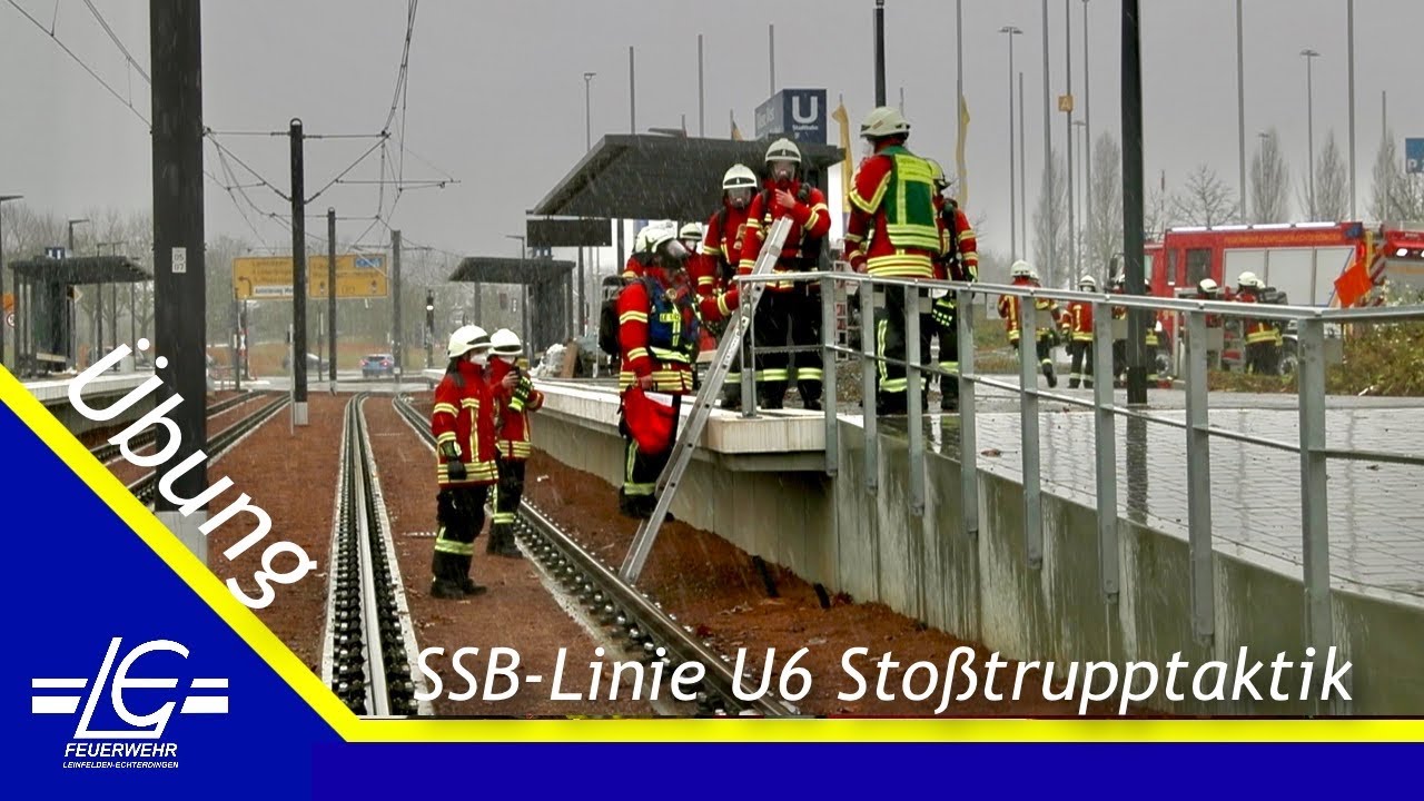 Stoßtrupptaktik an der SSB-Linie U6 | Tunnel | Feuerwehr Leinfelden-Echterdingen