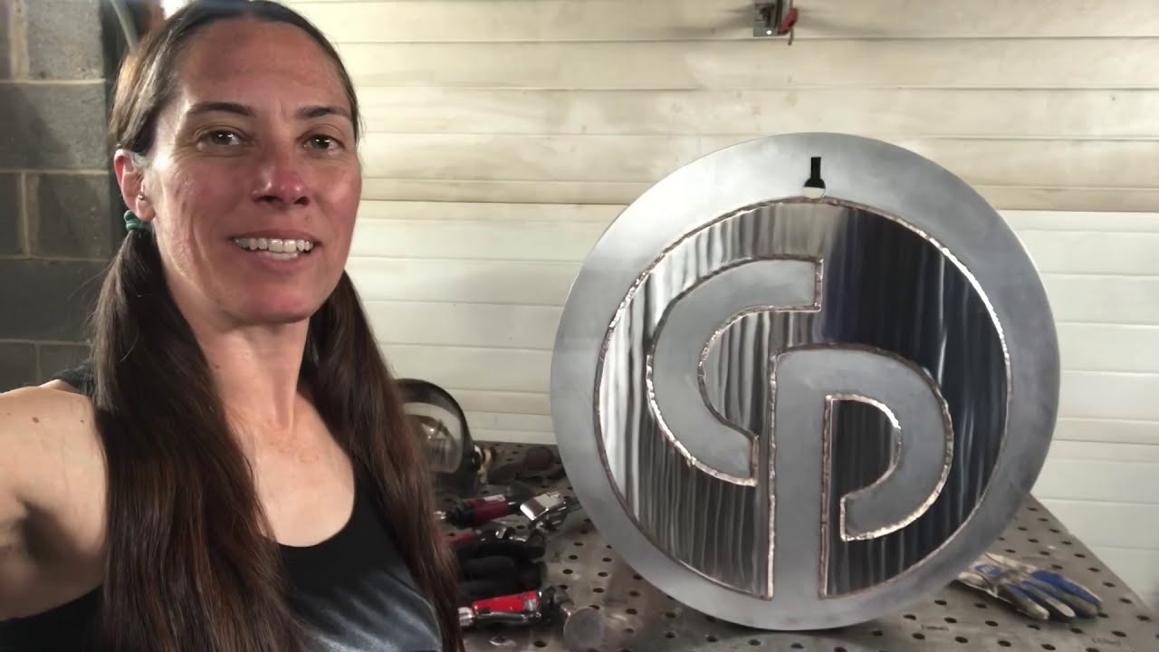 Chicago Pneumatic Masterpiece Metal Sculpture Welding Custom Sign Company Logo Sign Fine Art Welded