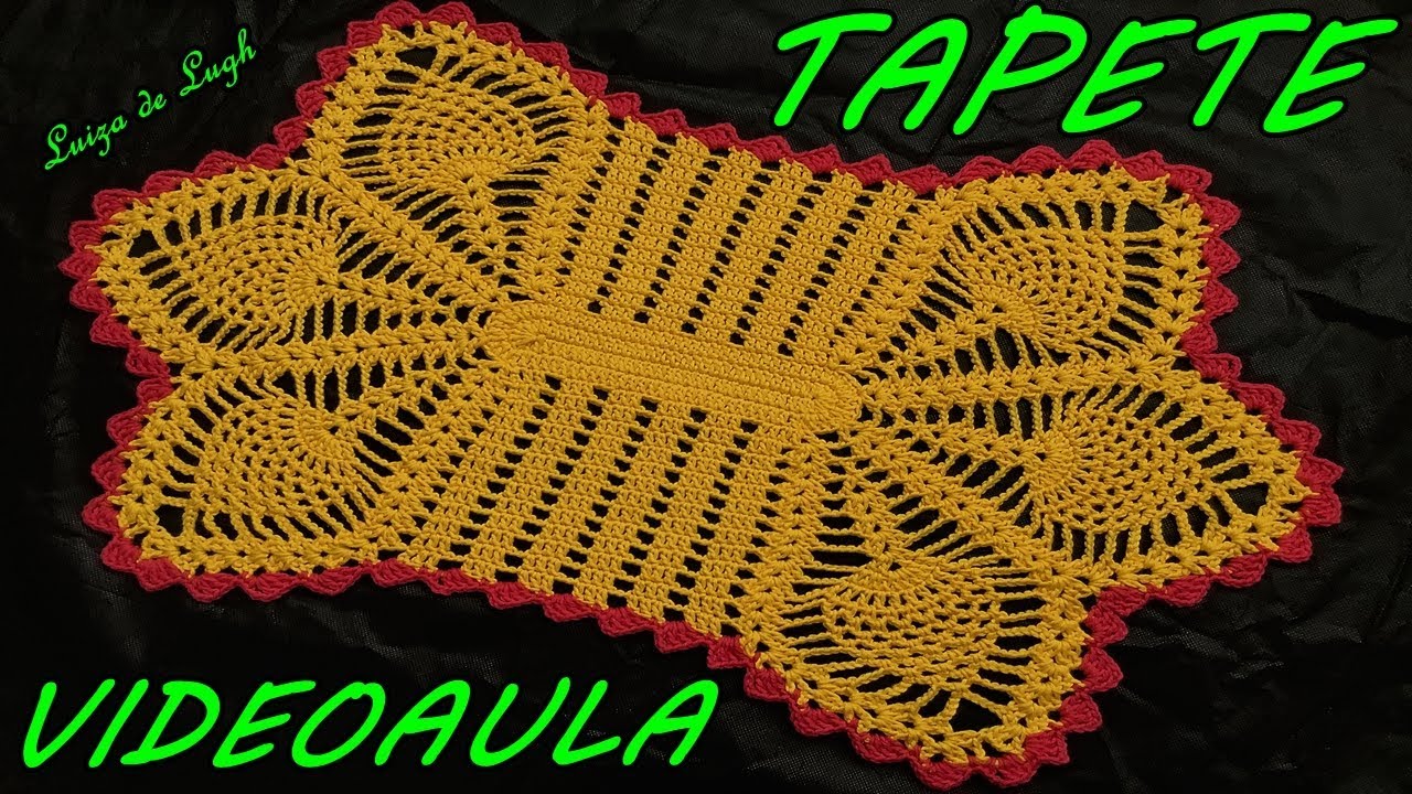(CANHOTOS) TAPETE ABACAXI PÉROLA #luizadelugh