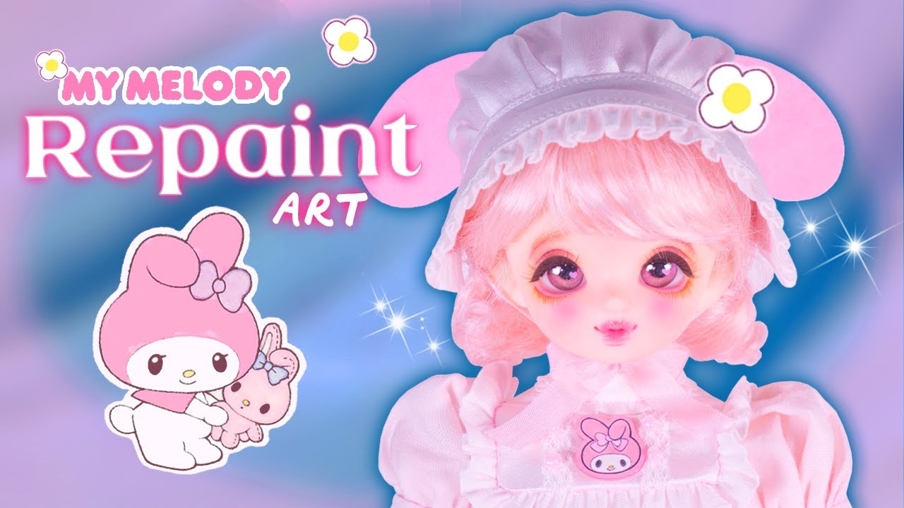 마이멜로디 의인화 리페인팅 아트 💓My Melody Personification Repainting
