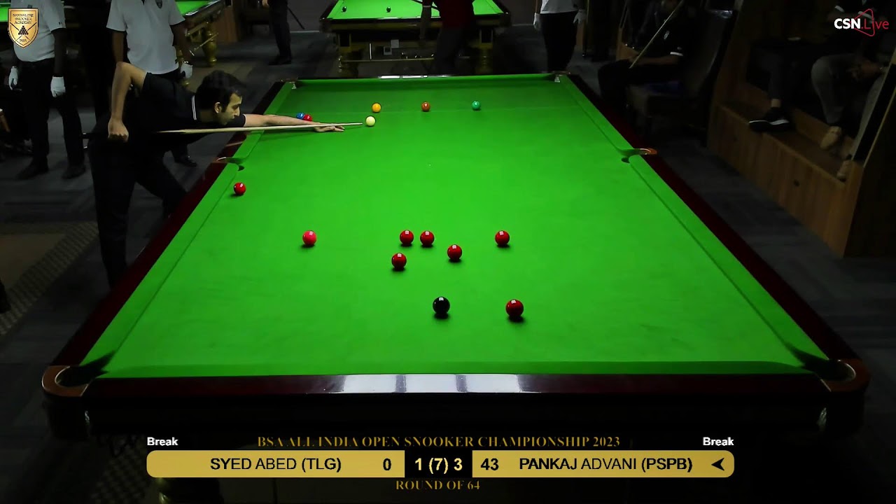 PANKAJ ADVANI (PSPB) vs SYED ABED (TLG) - BSA All India Open Snooker Championship 2023.