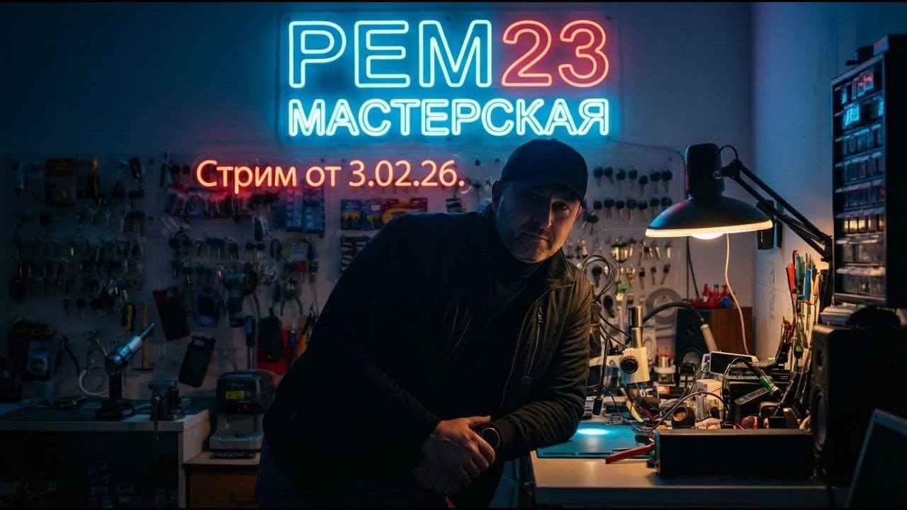 Работа мастерской. Ноутбуки, ПК, автоключи и прочее  Вт 03.02.2026