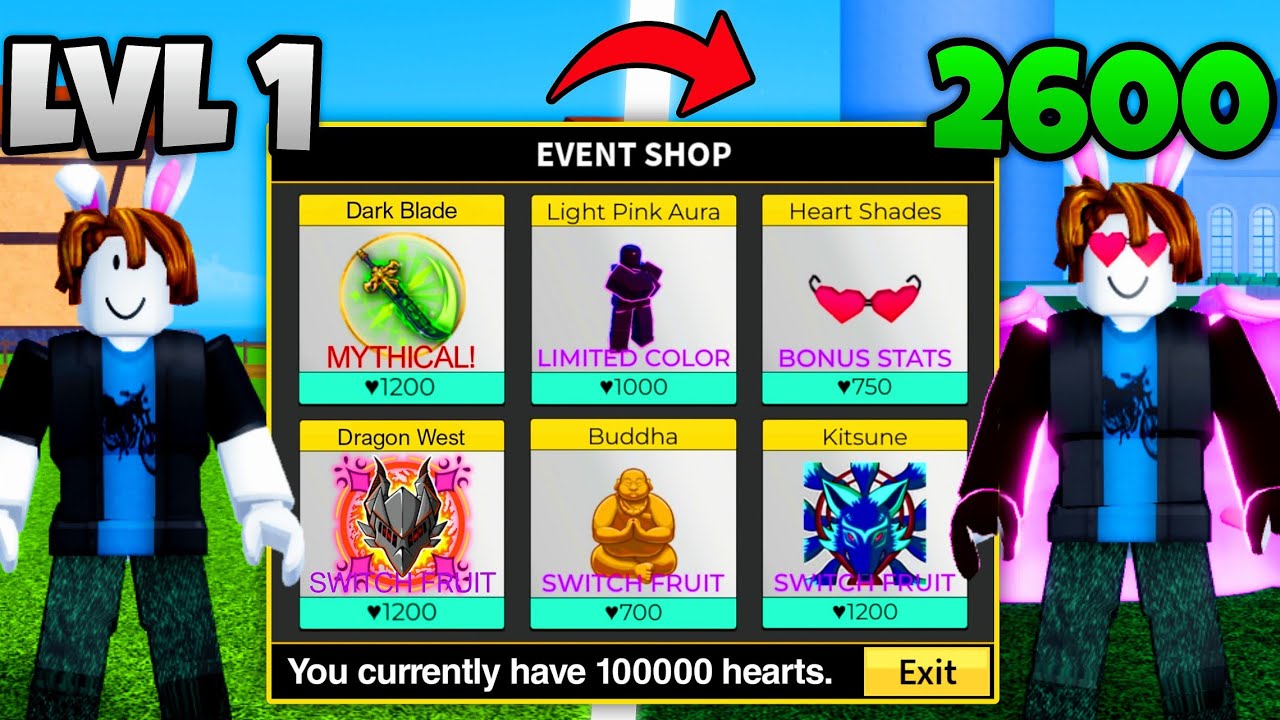 Noob To MAX Using Only The EVENT SHOP In Blox Fruits (FULL MOVIE)