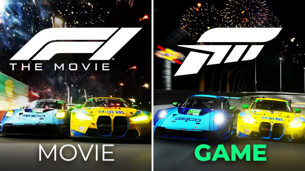 F1: The Movie Daytona Scene Recreated in Forza Motorsport