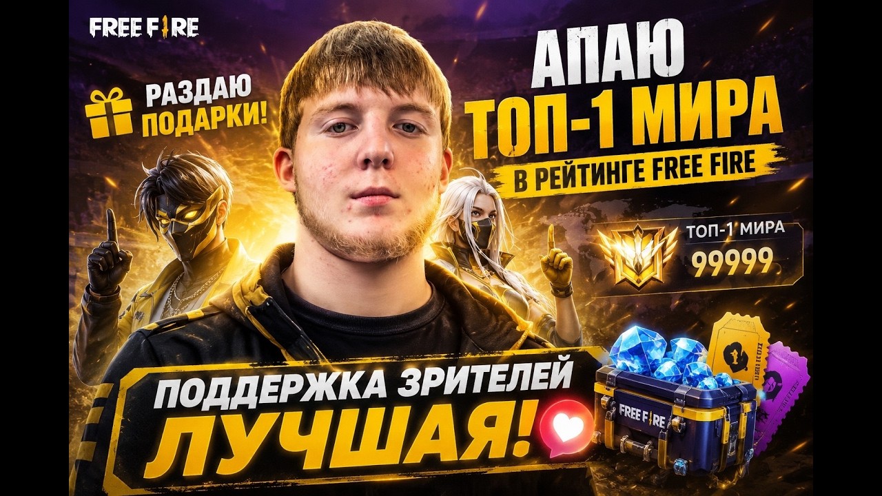 🔴АПАЮ ТОП-1 МИРА В РЕЙТИНГЕ #shorts #freefire
