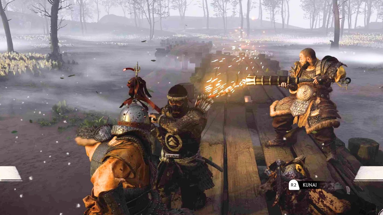 Jin Sakai vs Mongol Army | Roadside Samurai Battle | Ghost of Tsushima PS5 4K HDR 60FPS