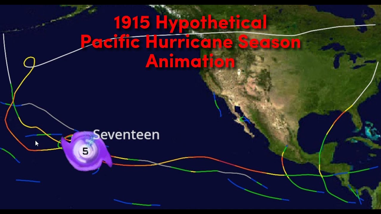 1915 Hypothetical Pacific Hurricane Season Animation