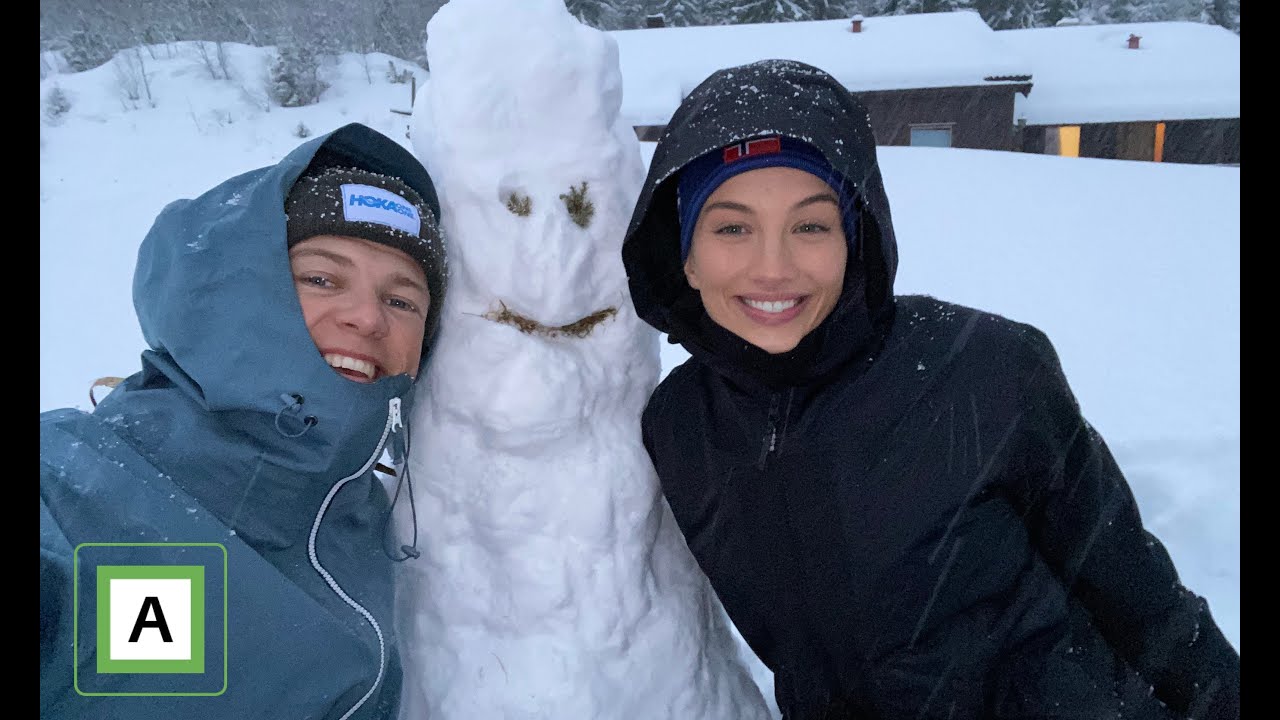 Building a snowman with my girlfriend | Vlog 12⁴