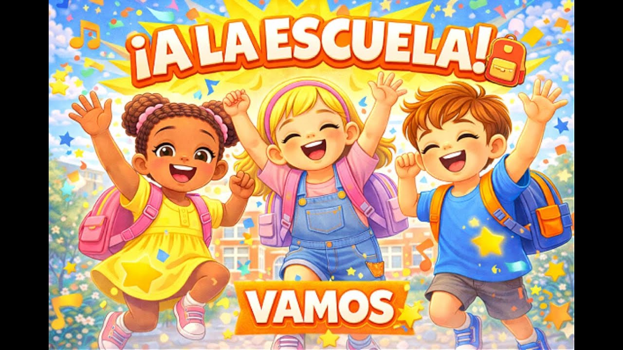 Canción Infantil para Ir a la Escuela 🎶 | Vamos a la Escuela