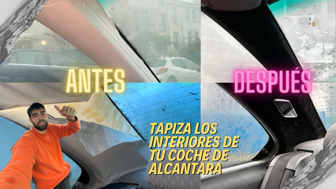 COMO TAPIZAR EL INTERIOR DE TU COCHE DE ALC&Aacute;NTARA// Tapizando el BMW e46