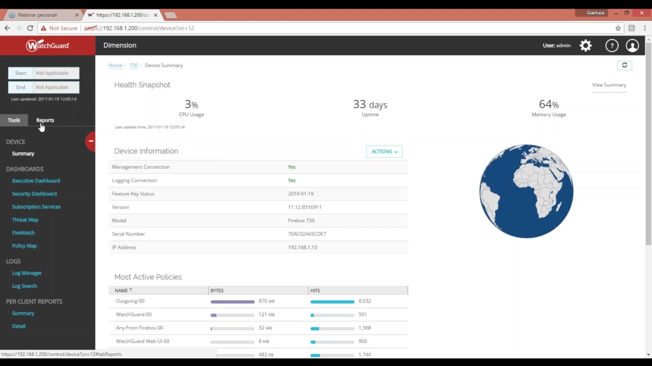 Watchguard Firebox – Demo tecnica