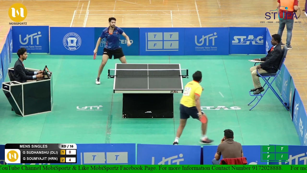Soumyajit Ghosh vs Sudhanshu Grover Qtr Finals India Table Tennis Senior National Championship  2019