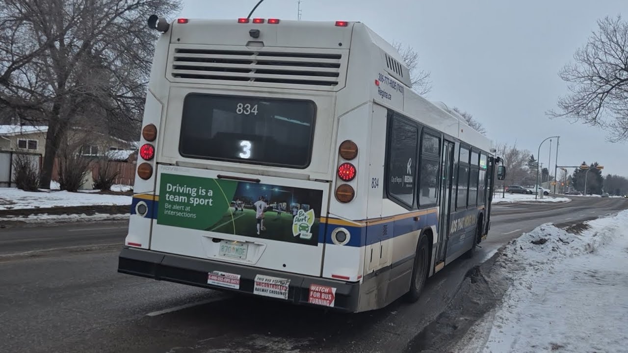 Onboard Regina Transit 2019 NovaBUS LFS #834