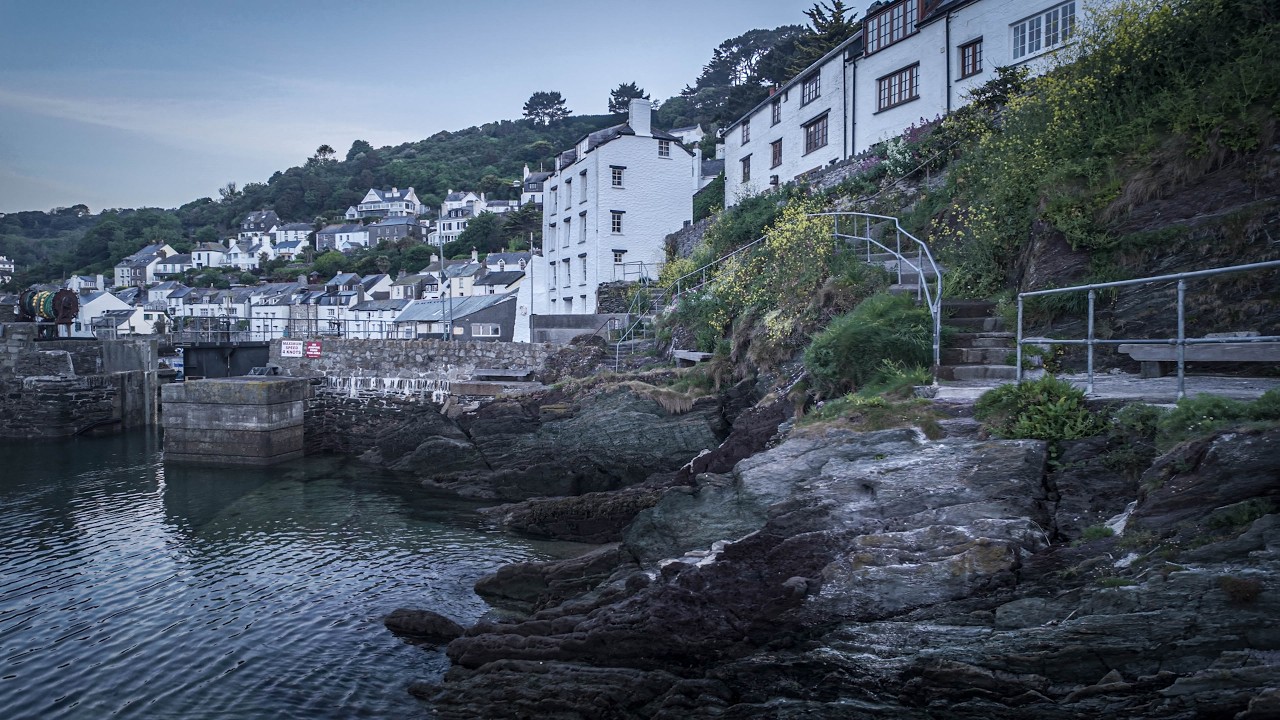 A Sunrise Morning WALK in a Cornish Fishing Village of Polperro