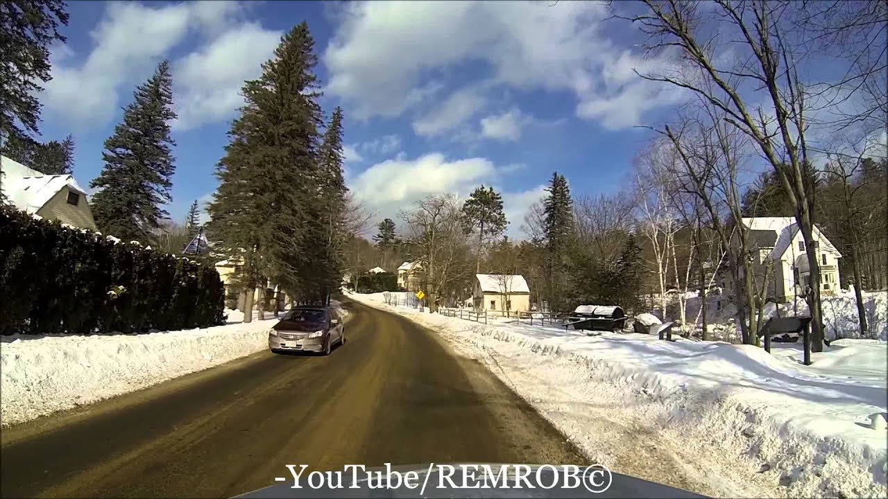 Driving Jackson, N.H.  In Winter