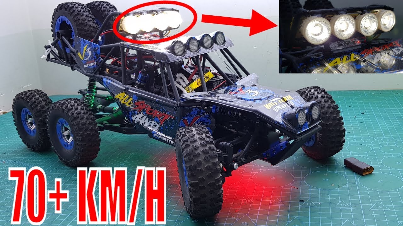 Độ Trợ Lái, Đèn Trợ Sáng Và Max Speed Wltoys 12628 Phiên Bản Độ