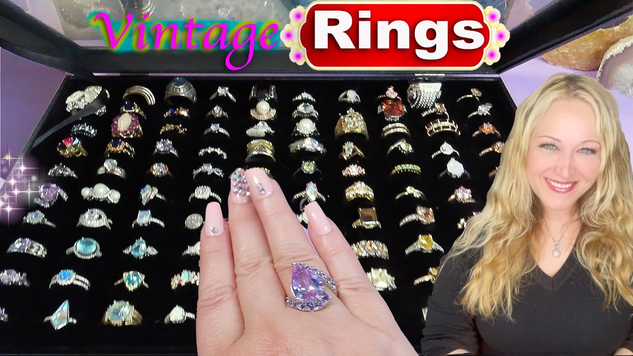 Unbelievable! Unboxing a large box of vintage Rings ( part 1) ! Let's find Treasures!