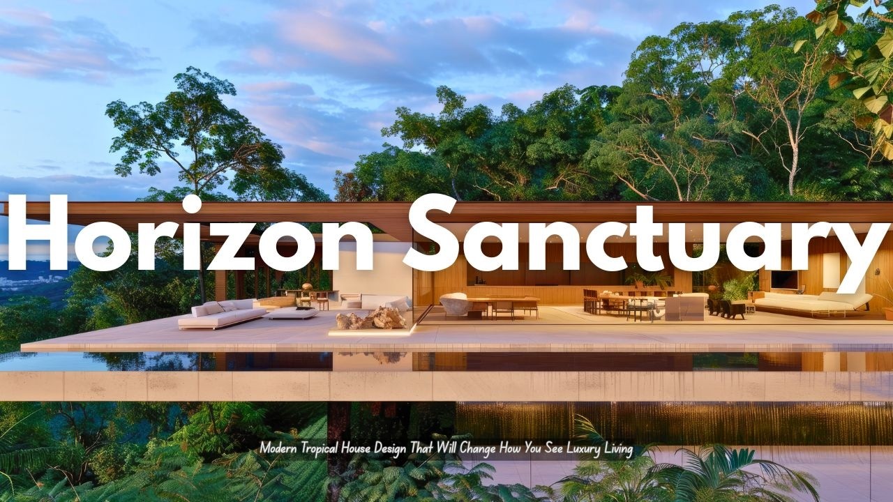 The Horizon Sanctuary House  Modern Tropical House Design That Will Change How You See Luxury Living