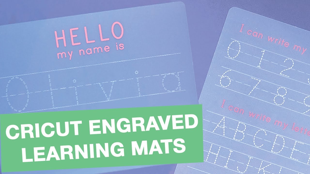 Cricut Engraving Tool Project: Dollar Tree Learning Mat