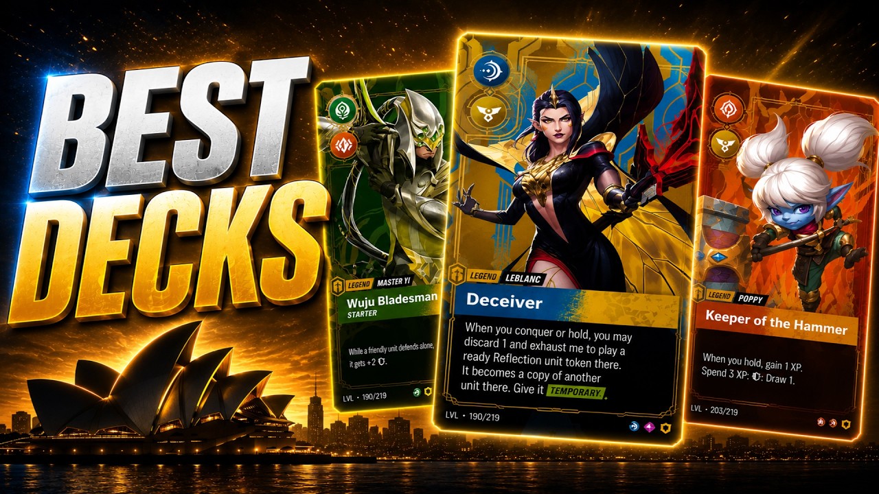 The BEST Decks For Sydney RQ! (Riftbound Set 3 Meta)