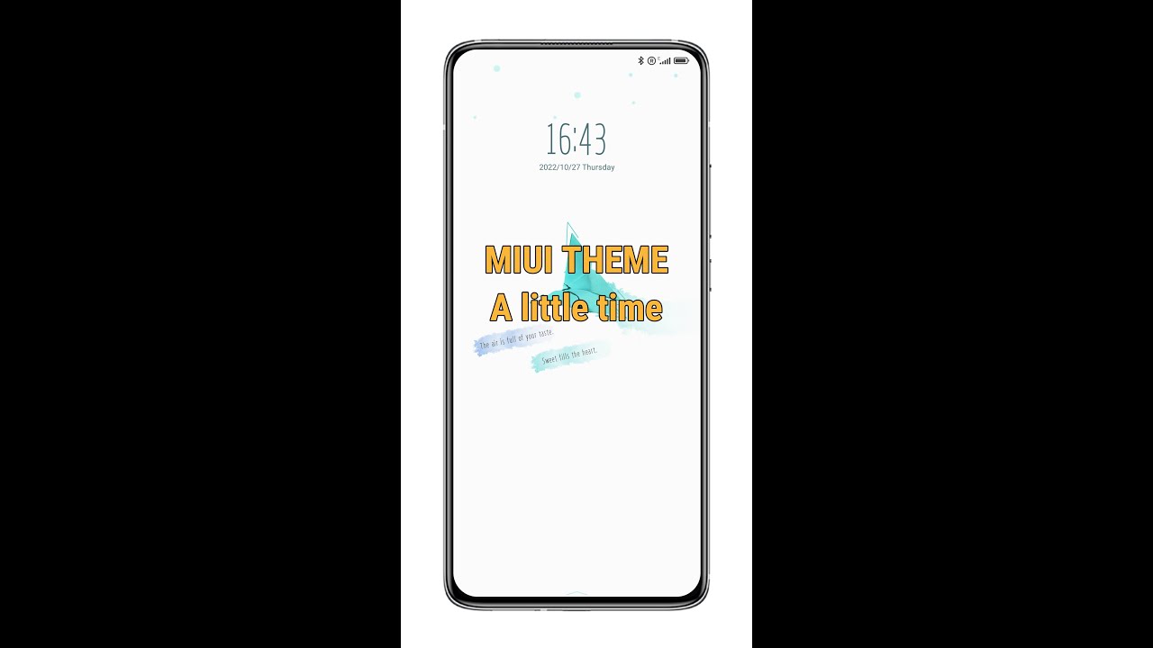 MIUI THEME: A little time