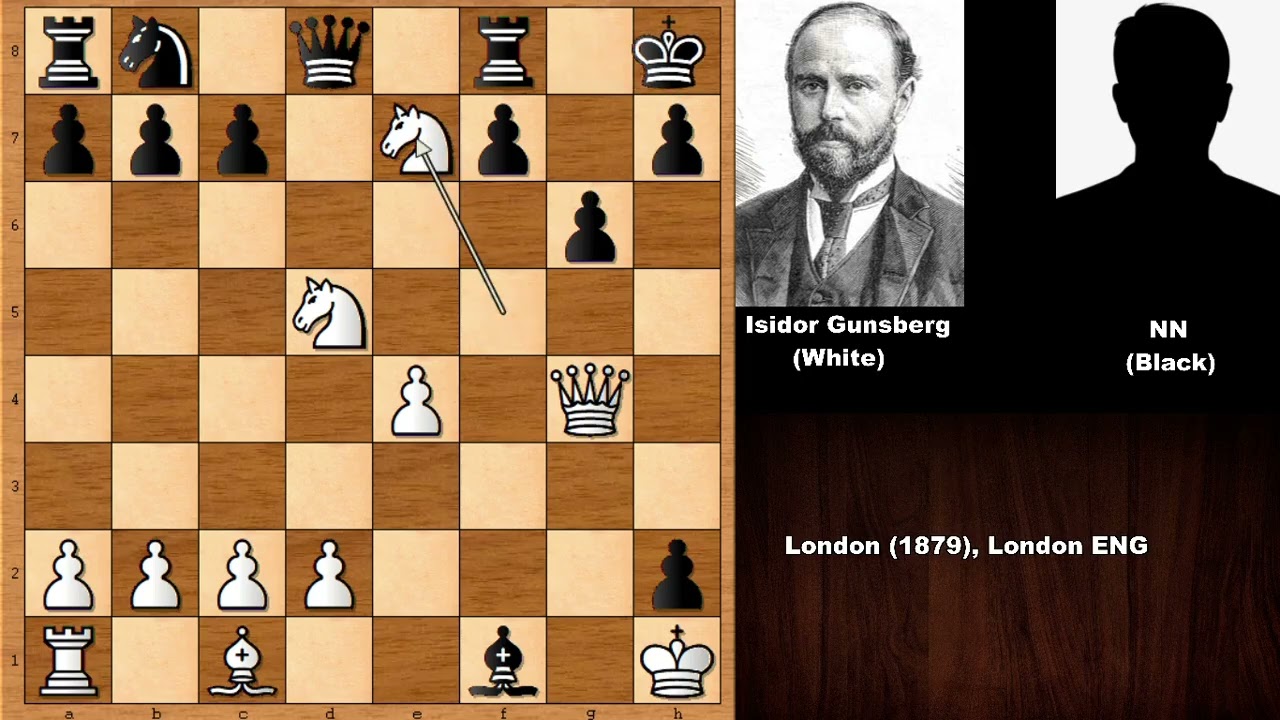 Isidor Gunsberg vs NN - London (1879)