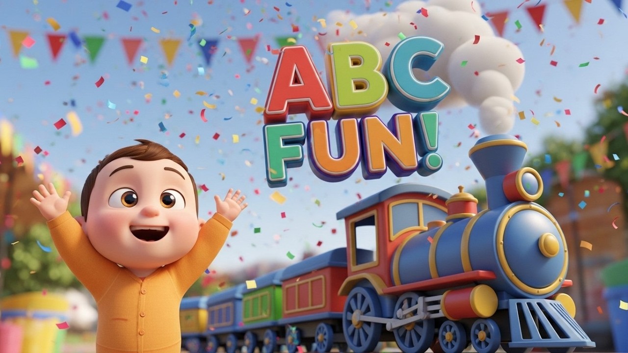Choo Choo ABC Train Baby 🚂🔤 | Fun Alphabet Learning Adventure for Toddlers and Kids