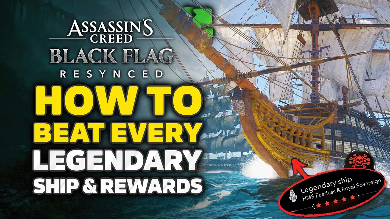Assassin's Creed Black Flag Resynced &mdash; все легендарные корабли: награды и тактика боя