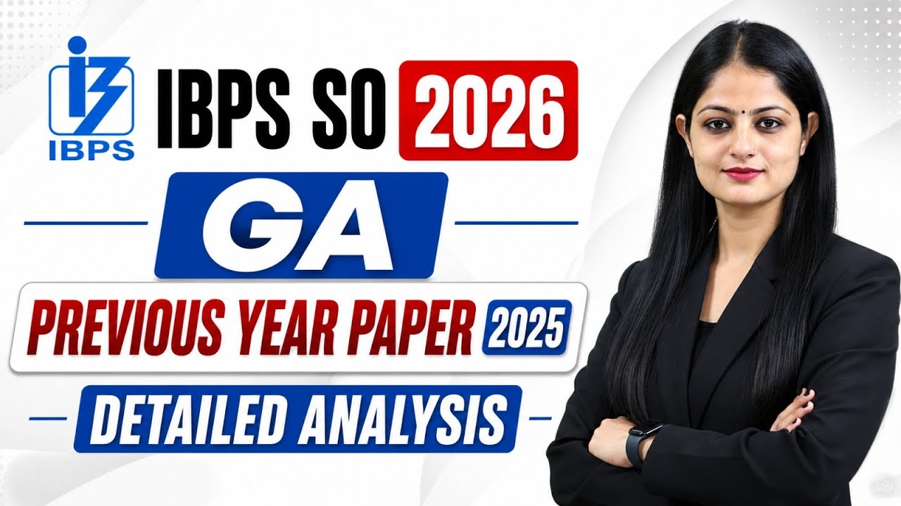 IBPS SO 2026 GA | Previous Year Paper 2025 | Detailed Analysis | By Pinky Yadav